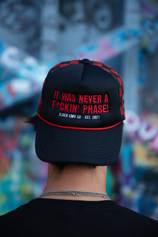 Checkered Trucker Hat