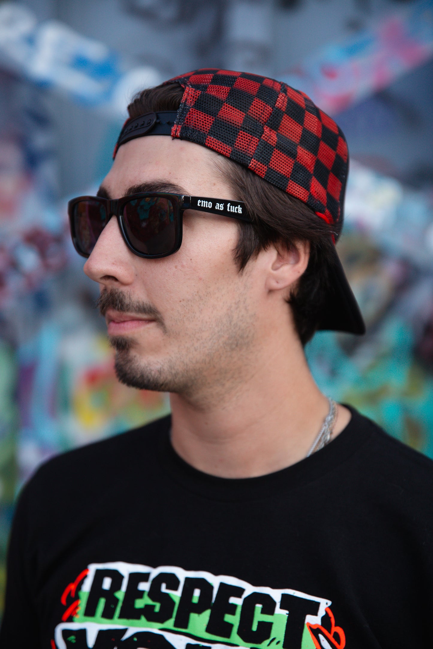 Checkered Trucker Hat