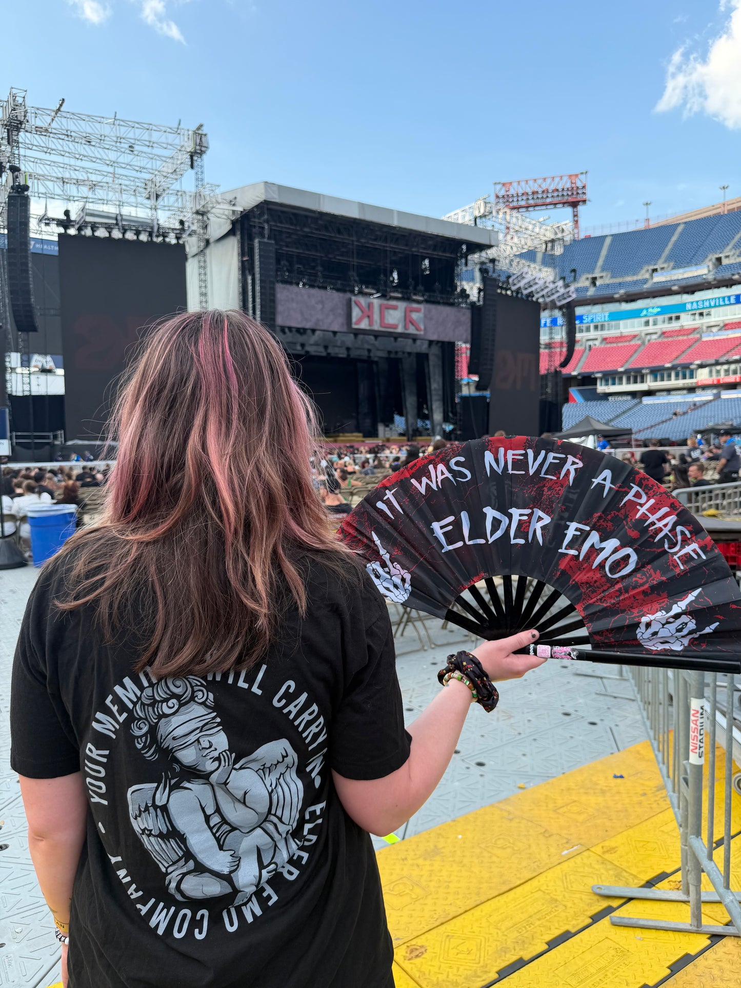 Elder Emo Hand Fan