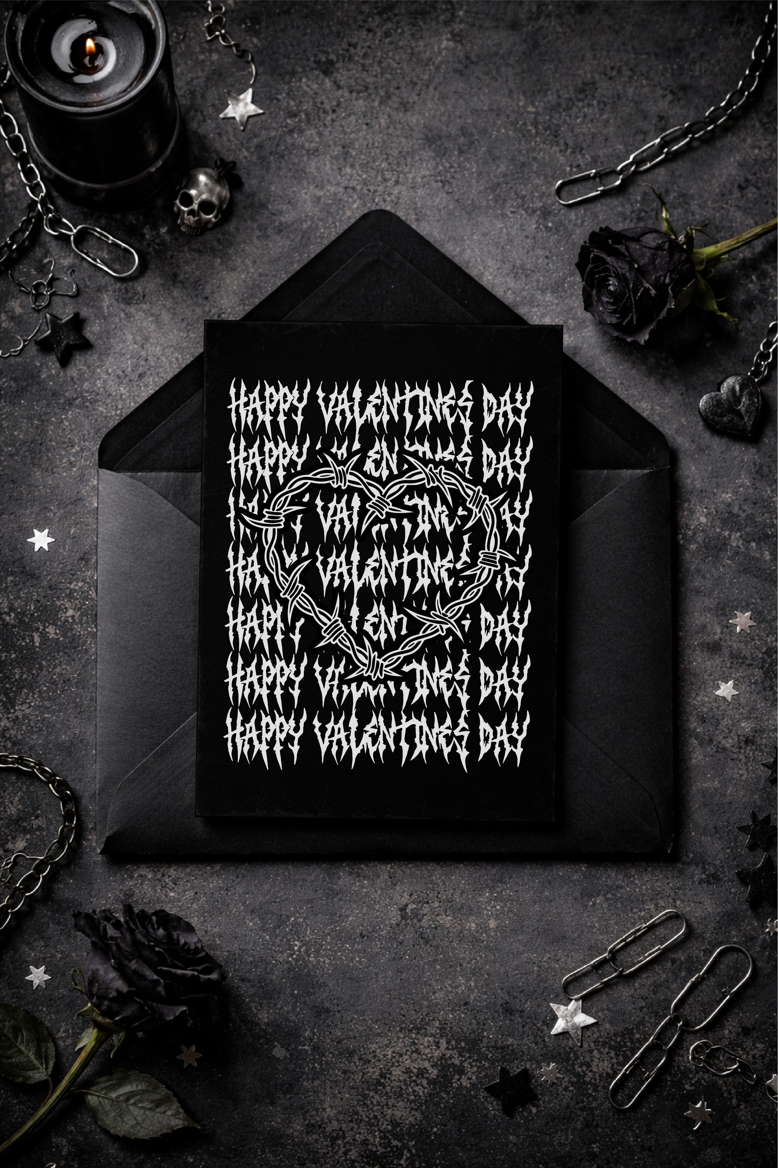 Metal Valentine Card