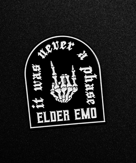 Elder Emo Hard Enamel Pin