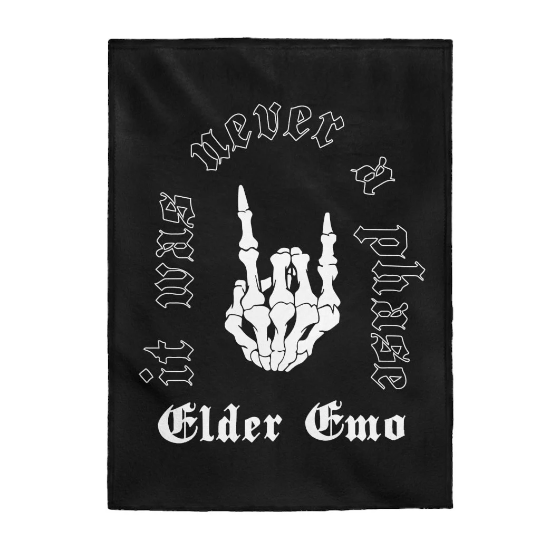 Elder Emo Velveteen Plush Blanket-SQ9876442